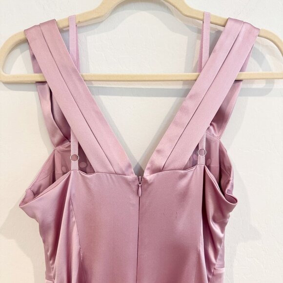 Flour Du Mal Silk Satin Mesh Twist Mini Dress Party Cocktail Luxury Wedding 2 - Picture 10 of 13